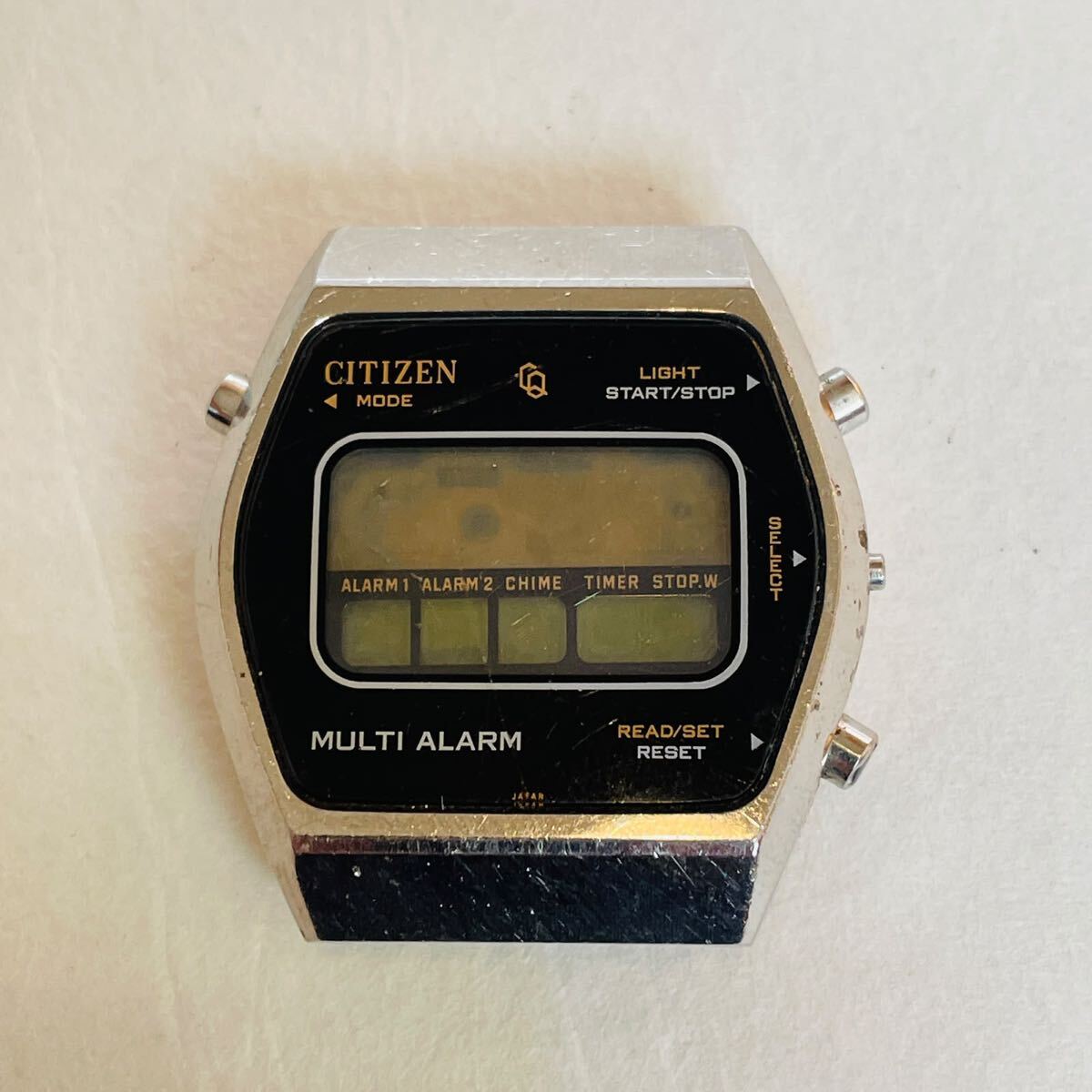 動作未確認　CITIZEN シチズン　マルチアラームクロノ QZ デジタル文字盤 4-096924フェイスのみ現在品