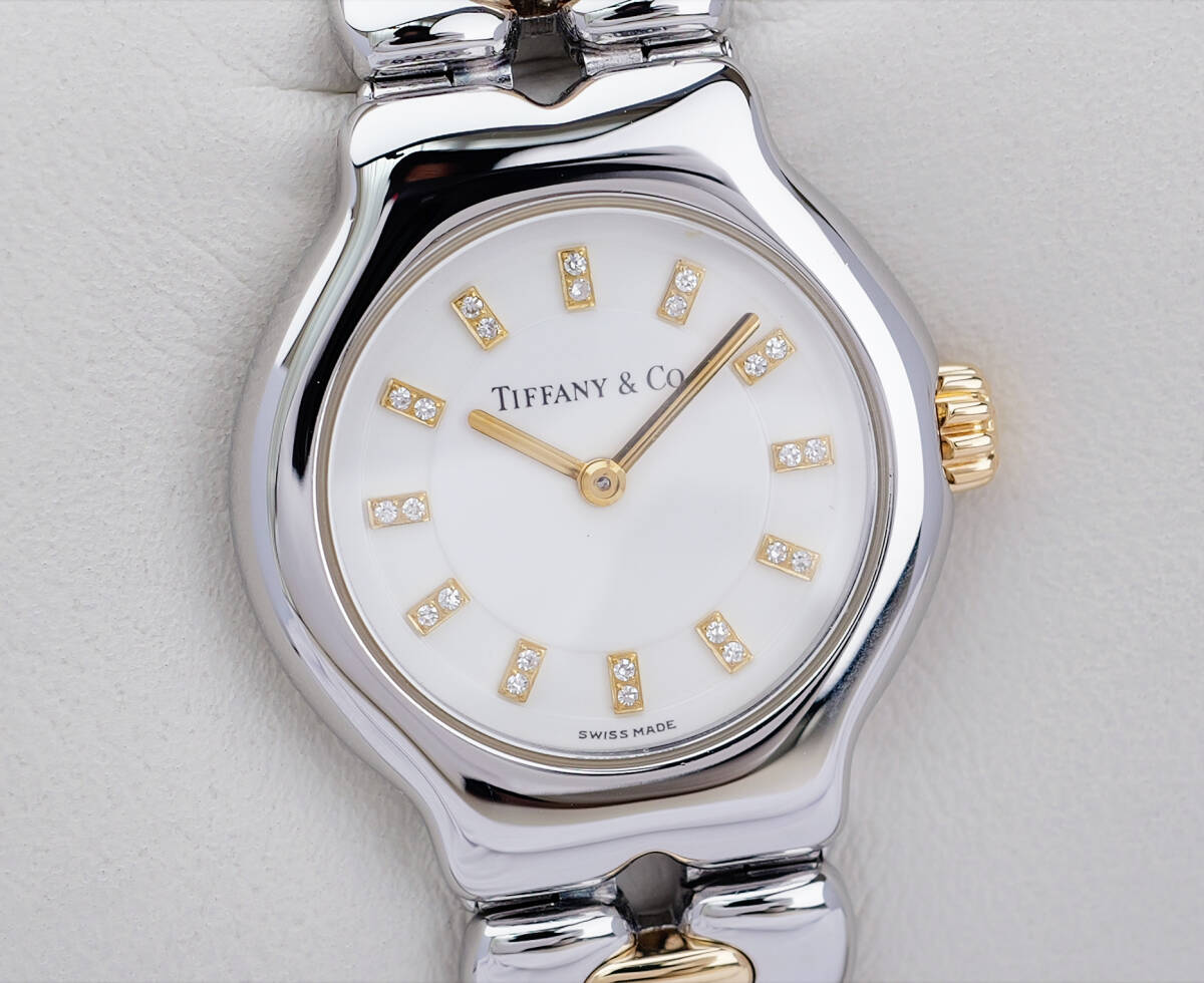 美品 ティファニー テソロ コンビ ダイヤインデックス レディース Tiffany