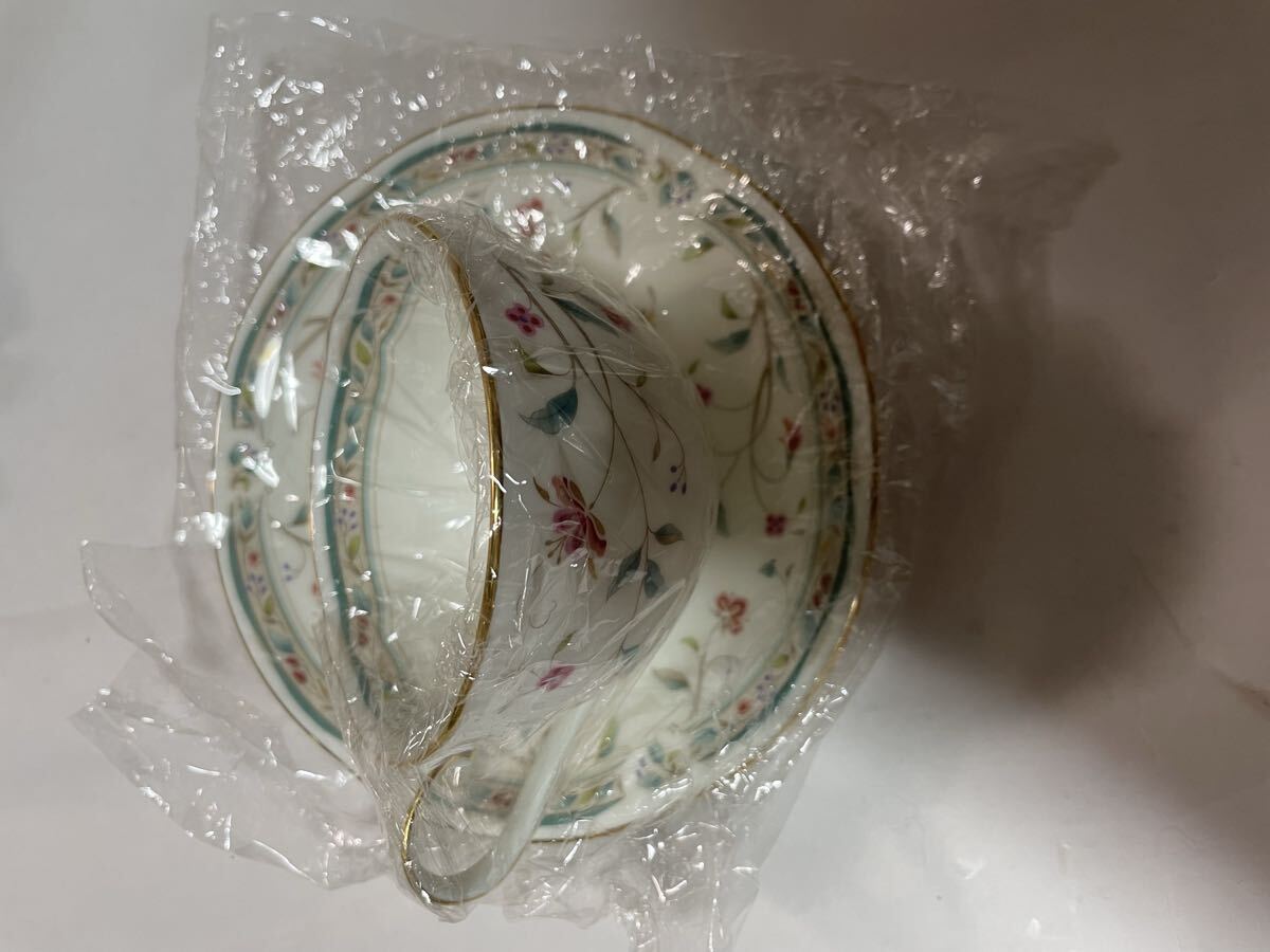 未使用品　 Noritake ノリタケ ソーサー カップ 花更紗　１客