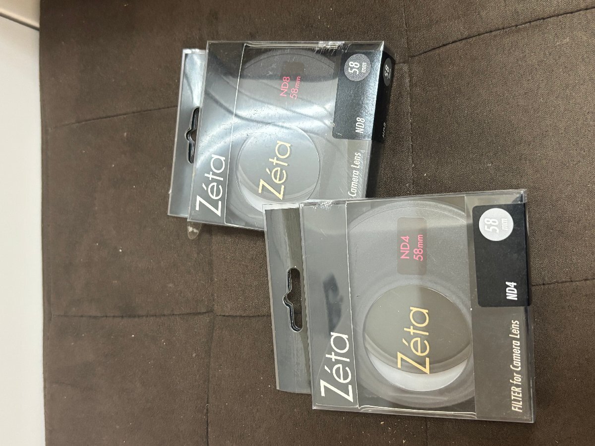 中古未使用品 Kenko Tokina レンズフィルター Zeta ND4 58mm、ND8 58mm