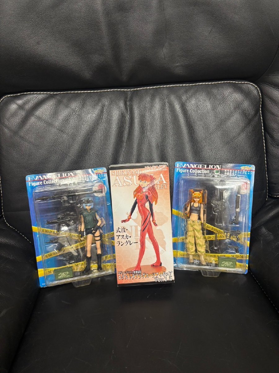 [中古］エヴァンゲリオン新劇場版　エクストラプラグスーツフィギュア　等　３点セット