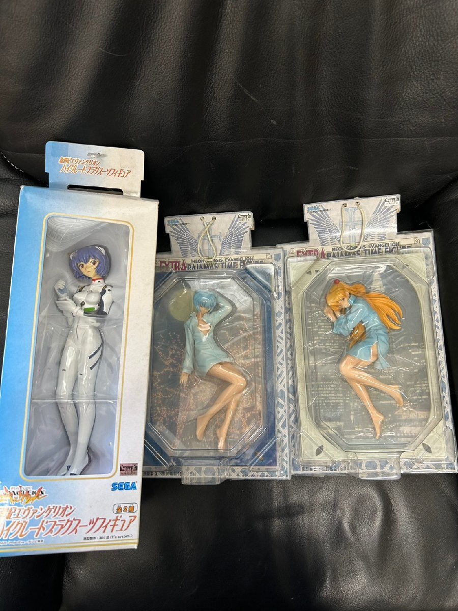 【中古品】エヴァンゲリオン フィギュア 3体セット 綾波レイ アスカ プラグスーツ まとめ売り