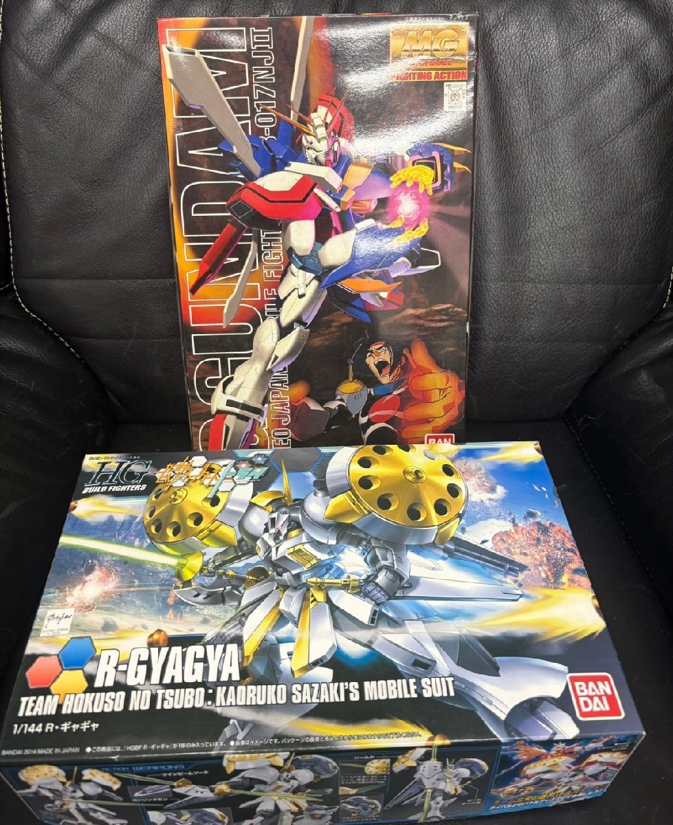 【未組立】機動戦士ガンダム　ガンプラ　ネオジャパン　モビルファイター　1/100スケール　R・ギャギャ　1/144スケール　2点セット
