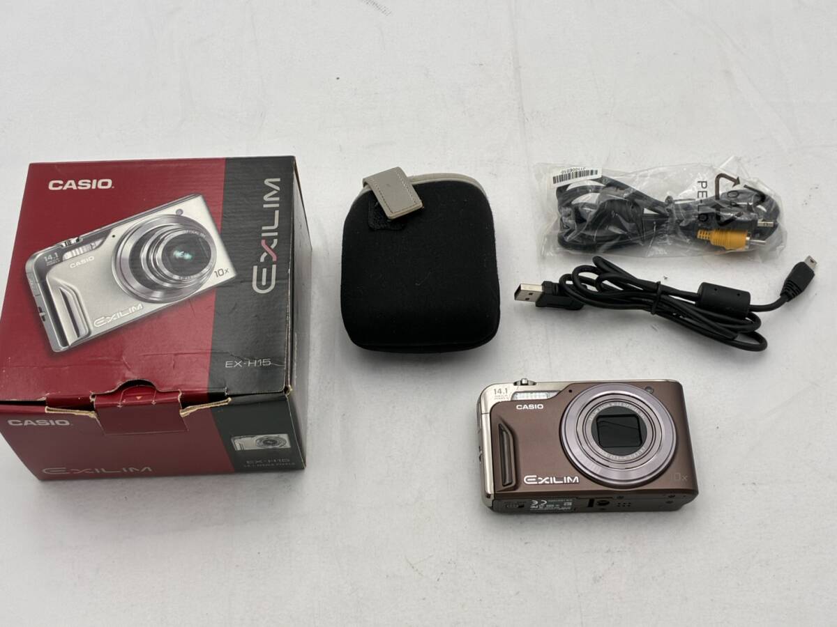 CASIO EXILIM EX-H15 コンパクト デジタルカメラ 充電器なく カシオ エクシリム デジカメ 動作未確認 ♯2918