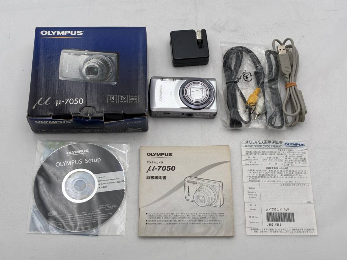 OLYMPUS μ-7050 コンパクト デジタルカメラ 動作確認済み 付属品完備 元箱付き オリンパス デジカメ コンデジ ♯2920