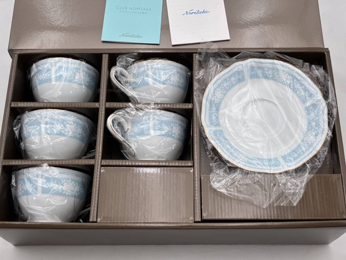 【未使用】NORITAKE 1507L F94487 レースウッドゴールド ティー ソーサー 5客 ノリタケ 金彩 ♯3020