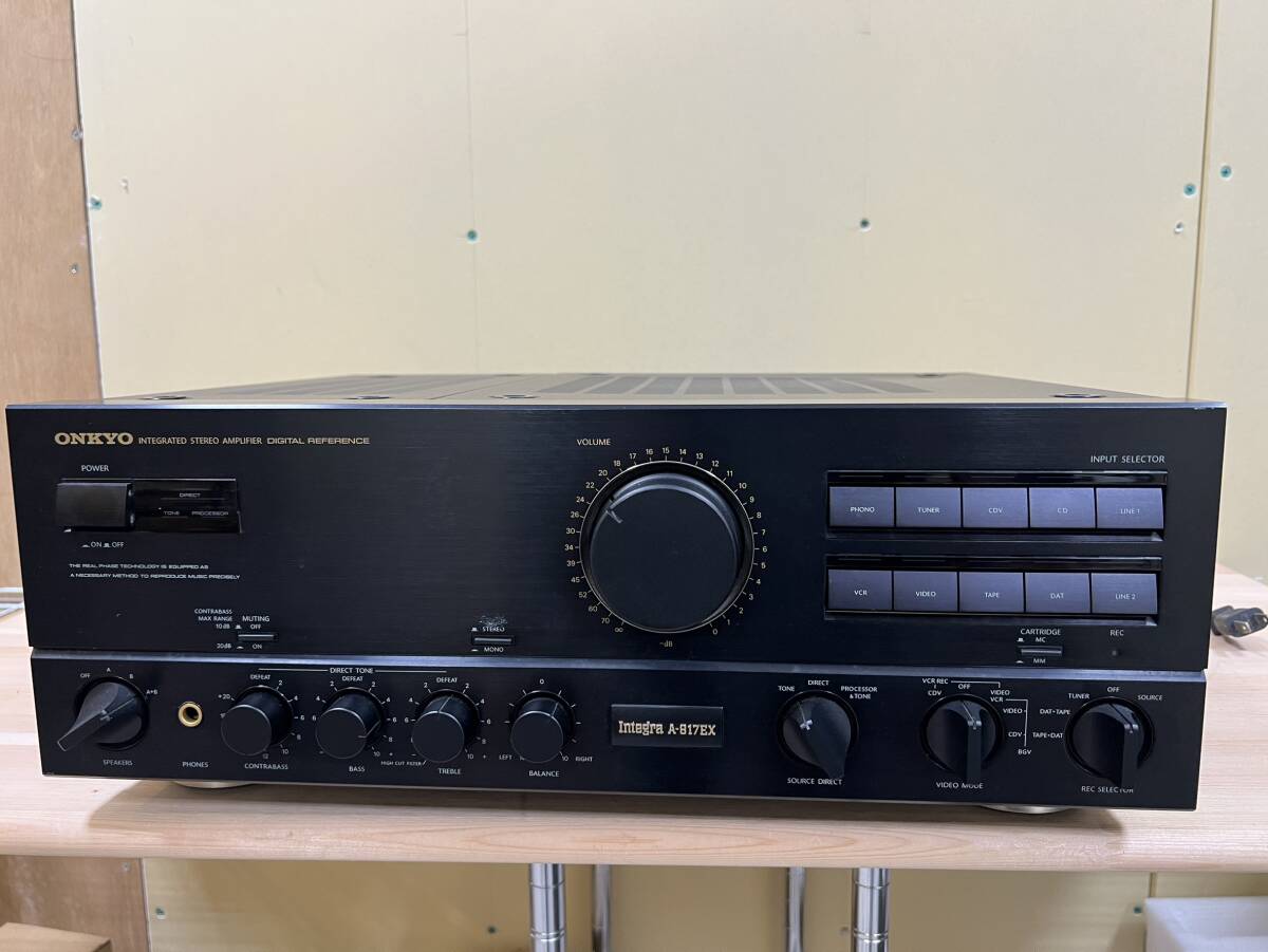 ONKYO Integra A-817EX プリメイン アンプ 中古現状品 通電確認済 動作未確認 オンキョー 家電 ＃2915