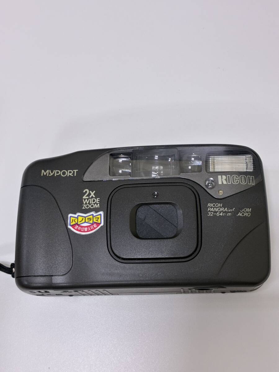 RICOH MYPORT ZOOM 320PS PANORAMA 32-64ｍｍ MACRO フィルムカメラ 専用ソフトケース付き 動作未確認 リコー 3044