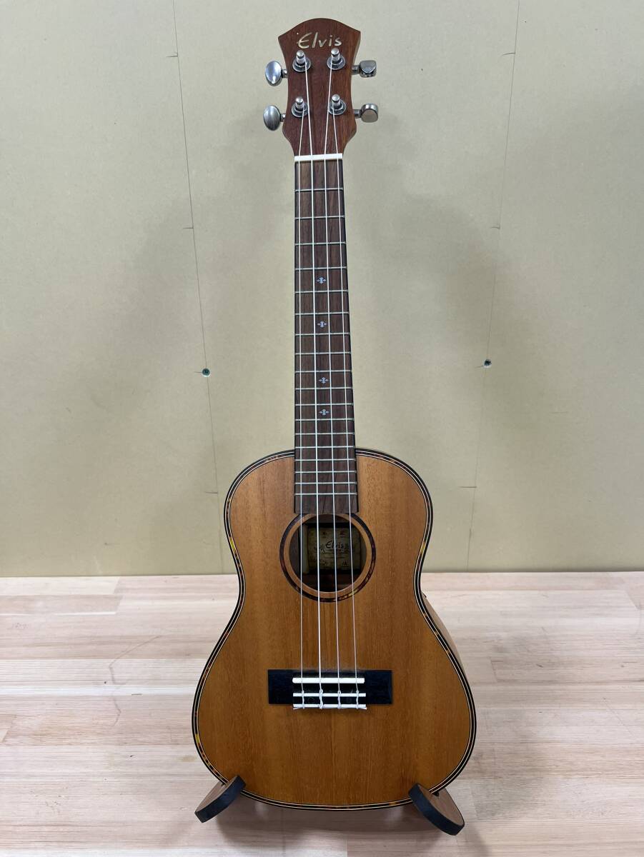 Elvis Ukulele エルビス ウクレレ FIVE-O LIMITED コンサートウクレレ 中古現状品 台座付き ＃2955