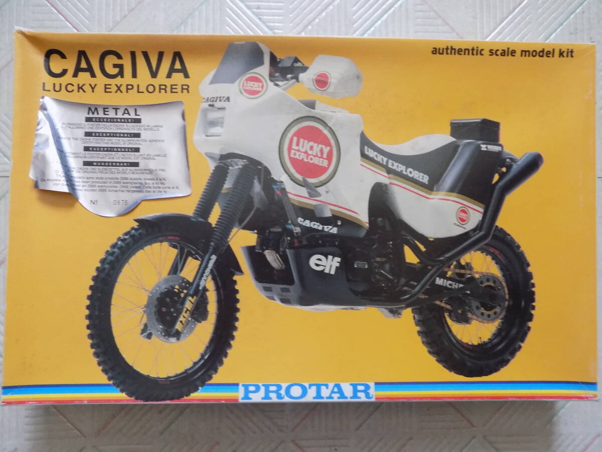 CAGIVA LUCKY EXPLORER ( PROTAR METAL 1/9 authentic scale model kit Mod.209 )