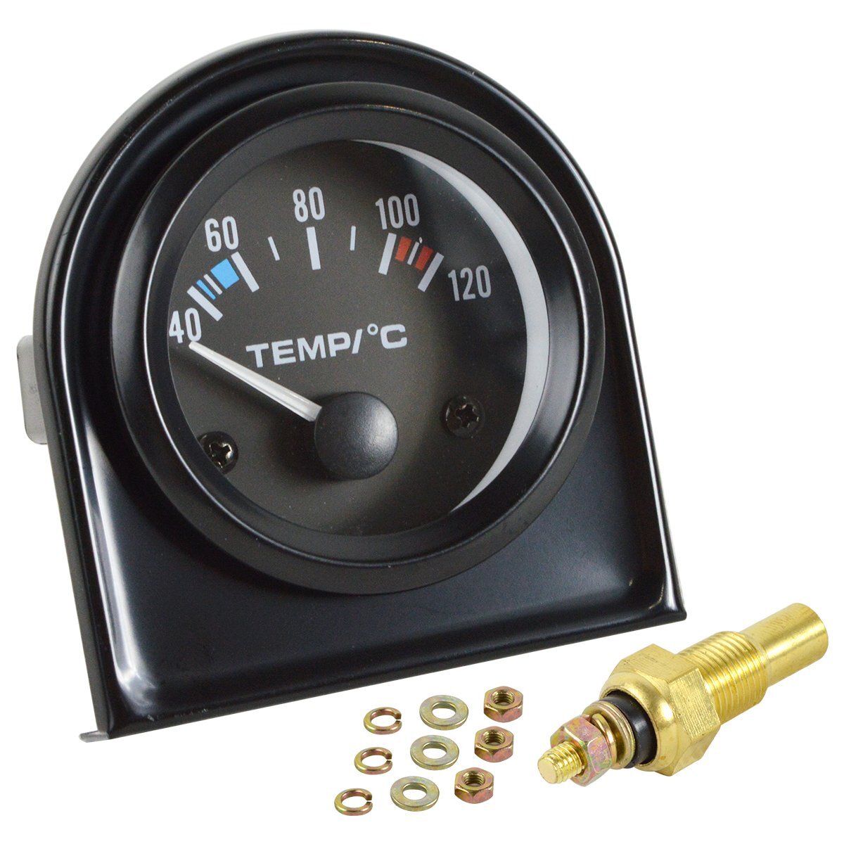 52mm 12V LEDバックライト 水温計 車 トラック 軽トラ ドリフト 林道 旧車 ジムニー 汎用 自動車 バギー アナログ水温計