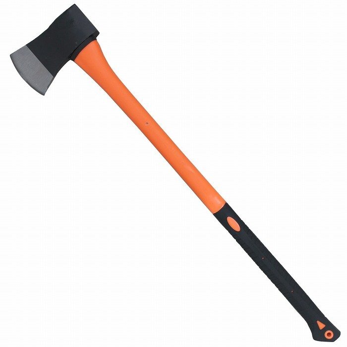 『全長87cm』ラバーグリップ オノ 手斧 万能斧 薪割り 枝の切断 アウトドア キャンプ 875mm オノ 斧 ハンド アックス 枝打ち