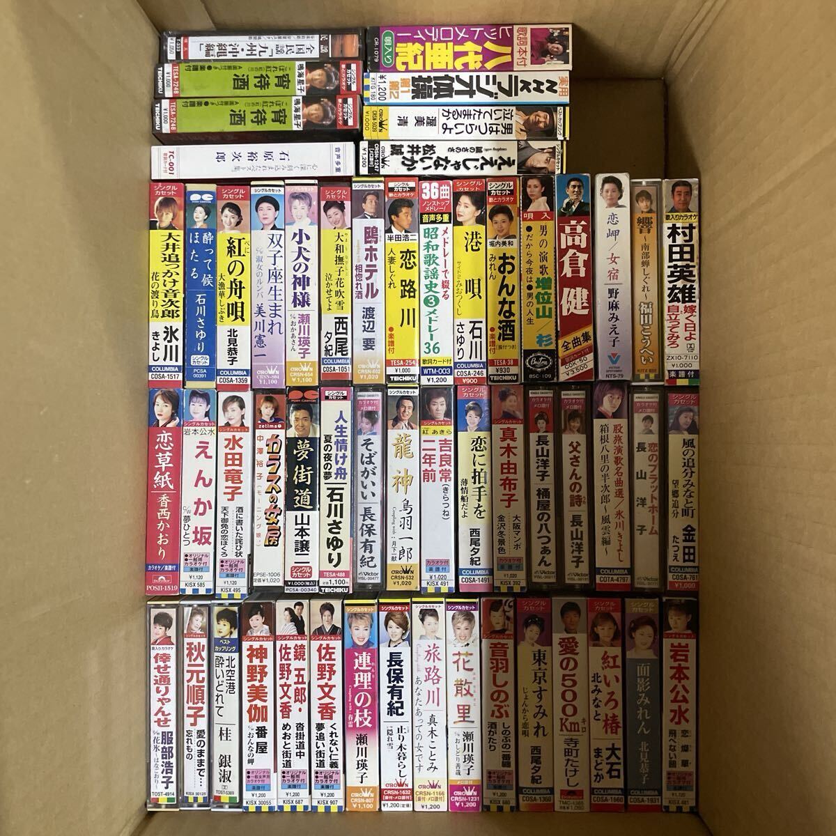 未チェック品 演歌 その他 カセット テープ 凡そ170本-200本 まとめ売り 石川さゆり 水森かおり 八代亜紀 伍代夏子 他