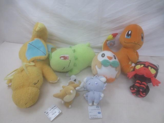 ホビー ポケットモンスター カイリュー ヒトカゲ チコリータ 他 ぬいぐるみ タグ付き含む グッズセット 【まとめ売り