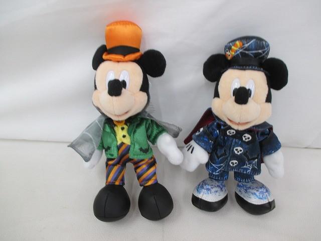 【中古品】 ディズニー ミッキー ハロウィン2019 2023 ぬいぐるみバッジ グッズセット