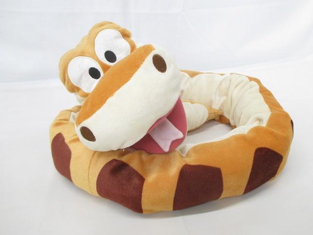 ディズニー ジャングルブック パペット ぬいぐるみ カー ハンドパペット 蛇 約150cm 中古品