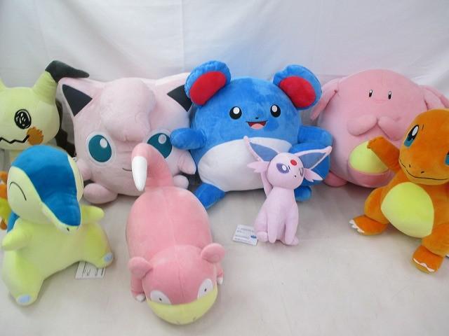 【まとめ売り 良品】 ホビー ポケットモンスター ポケモン BIG ぬいぐるみ ヒトカゲ ミミッキュ マリル エーフィー