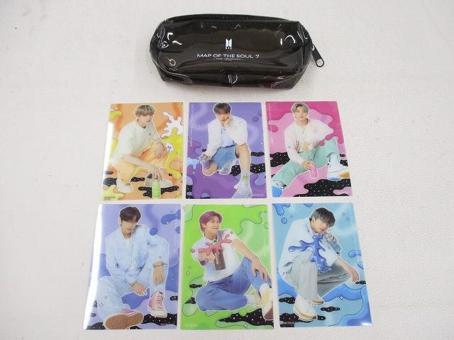 【中古品】 韓流 防弾少年団 BTS MAP OF THE SOUL 7 THE JOURNEY ユニバ 特典 クリアフォトカード トレカ 6枚 グッズ
