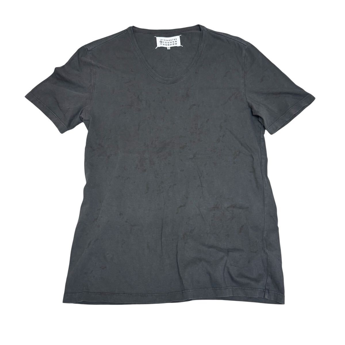 10 マルタンマルジェラ 錆加工 ダメージ 半袖 Tシャツ グレー