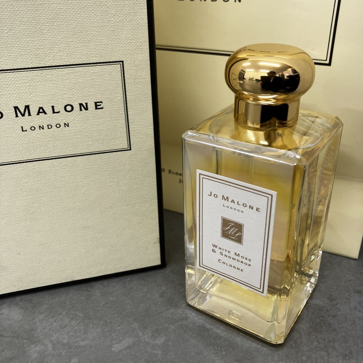 【ほぼ未使用】Jo MALONE LONDON ジョーマローン 香水 ホワイトモス＆スノードロップ コロン 100ml フレグランス 箱 ショッパー