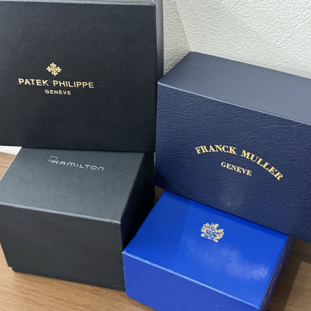 ウォッチケース 空箱 ハミルトン バンプオブチキン パテックフィリップ フランクミュラー 腕時計 まとめ出品状態様々 合計4点