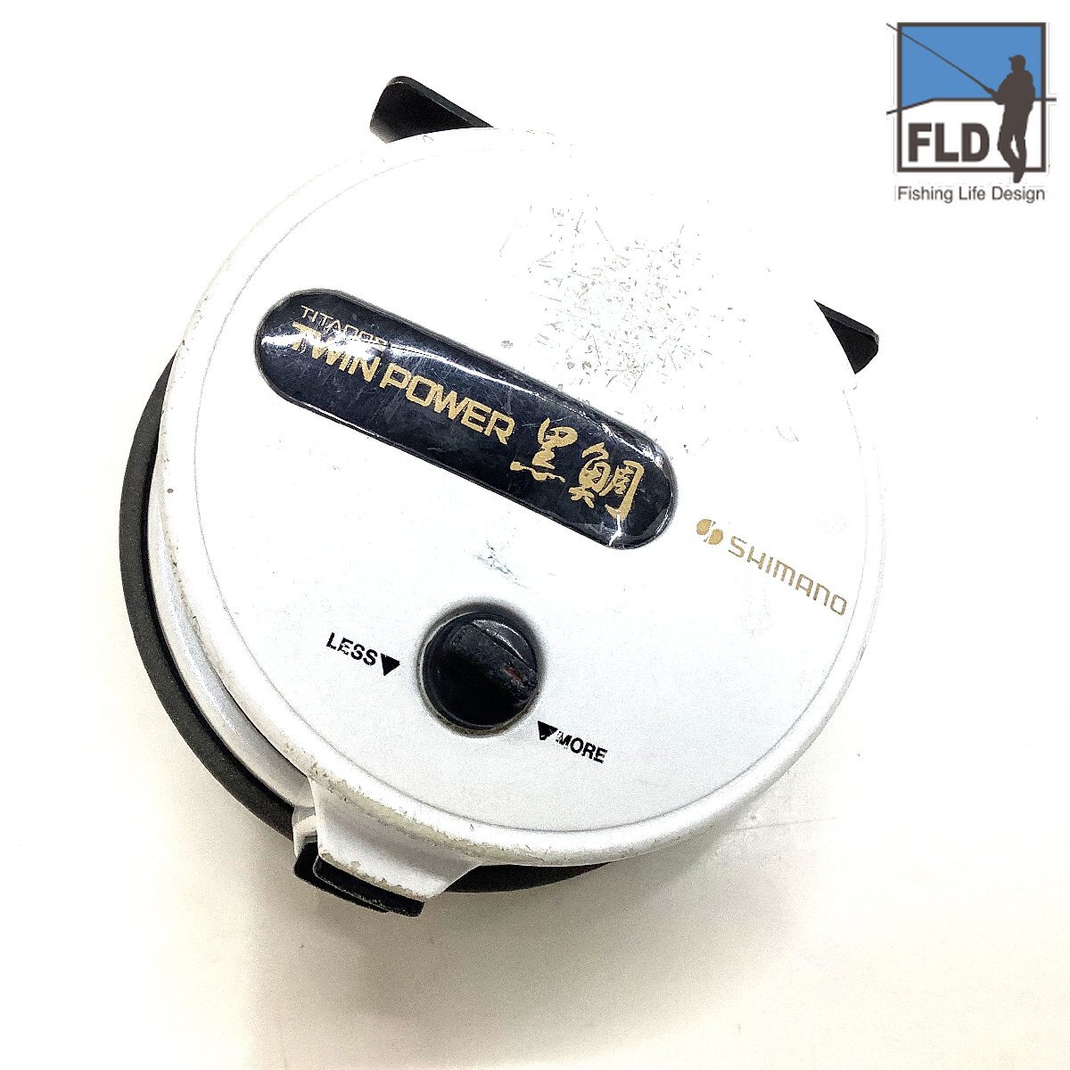 シマノ チタノスツインパワー黒鯛【中古Bランク】チヌリール 落とし込み 筏 イカダ
