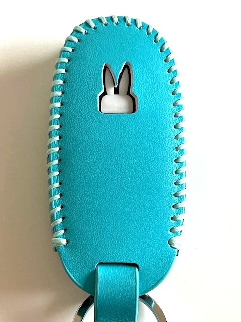 牛革ジャストフィット ラパン専用設計 スマートキーケース ミントグリーン色 ラパン キーケース Lapin キーケース 1
