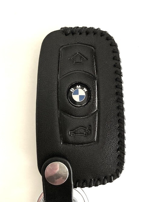 牛革ジャストフィット BMW スマートキーケース Eシリーズ 黒色 BMW キーケース BMW E キーケース 1