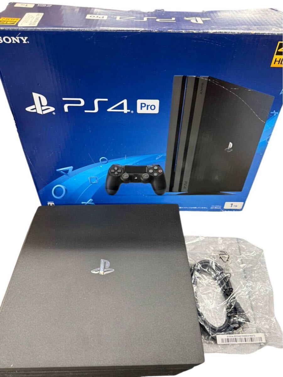 SONY ソニー PlayStation4 Pro 動作未確認 CUH-7100B ブラック PS4 プレステ4 1TB コントローラーなし #oo #107579