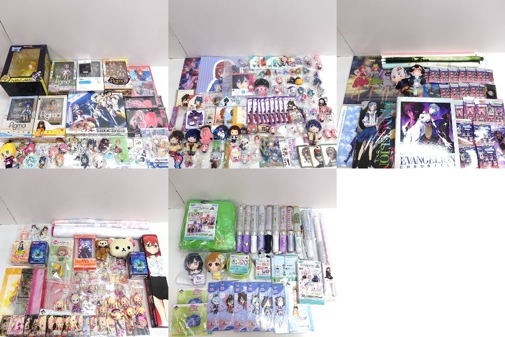 067H426★【中古品】グッズ 大量 まとめ セット ① 原神/五等分の花嫁/リゼロ/エヴァ/ウマ娘/プロセカ/ラブライブ/初音ミク/ブルアカ 他