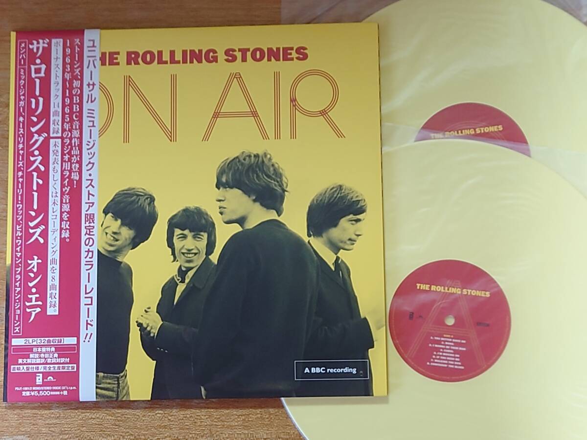 【即決】ローリング・ストーンズ/国内仕様2枚組帯付カラーLP「オン・エア」■ユニバーサル・ストア限定/PDJT-1001/2■ROLLING STONES