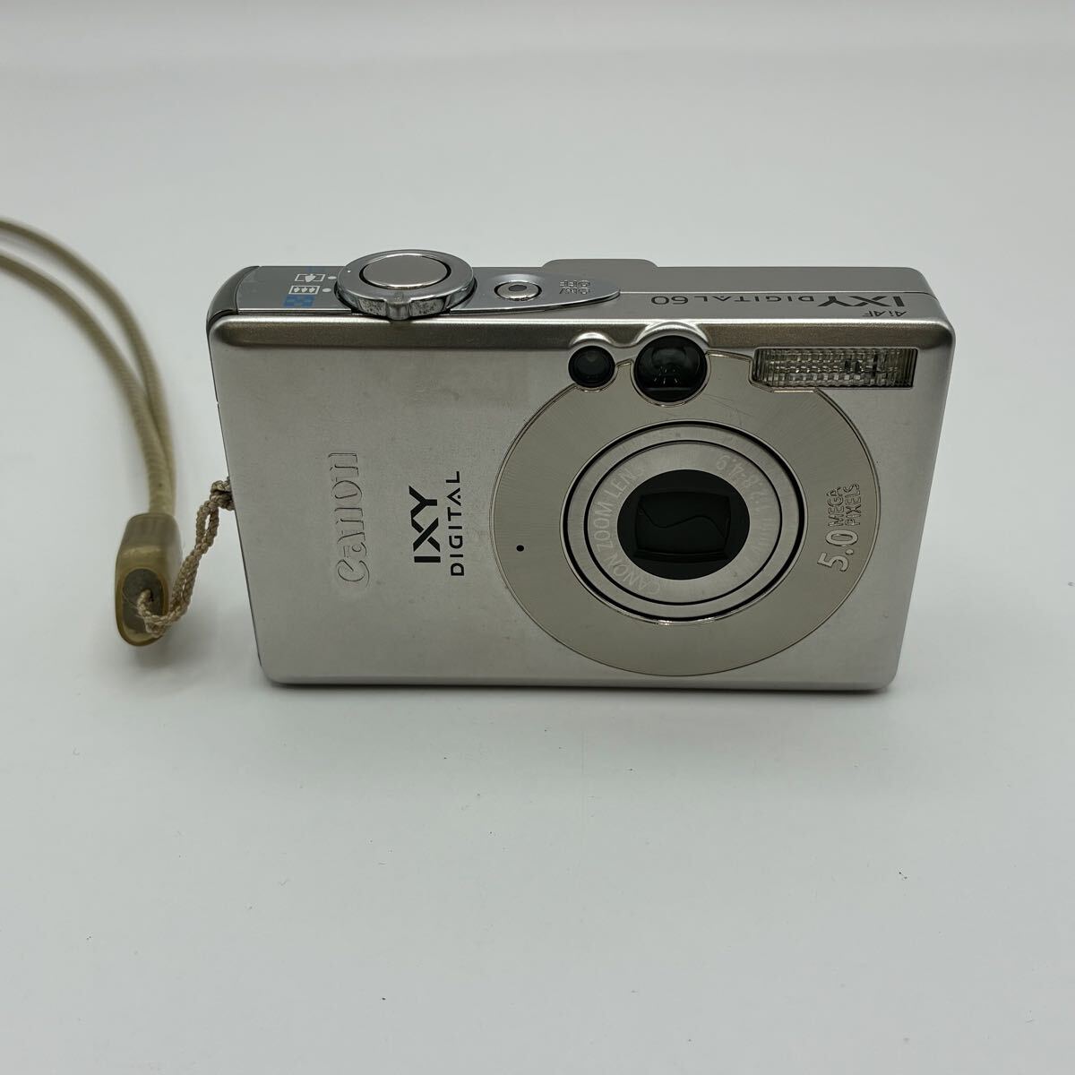 tj07 Canon IXY DIGITAL 60 キャノン コンパクトデジタルカメラ イクシー シルバー 稼働品 初期化済 付属品 SDカード付 現状品