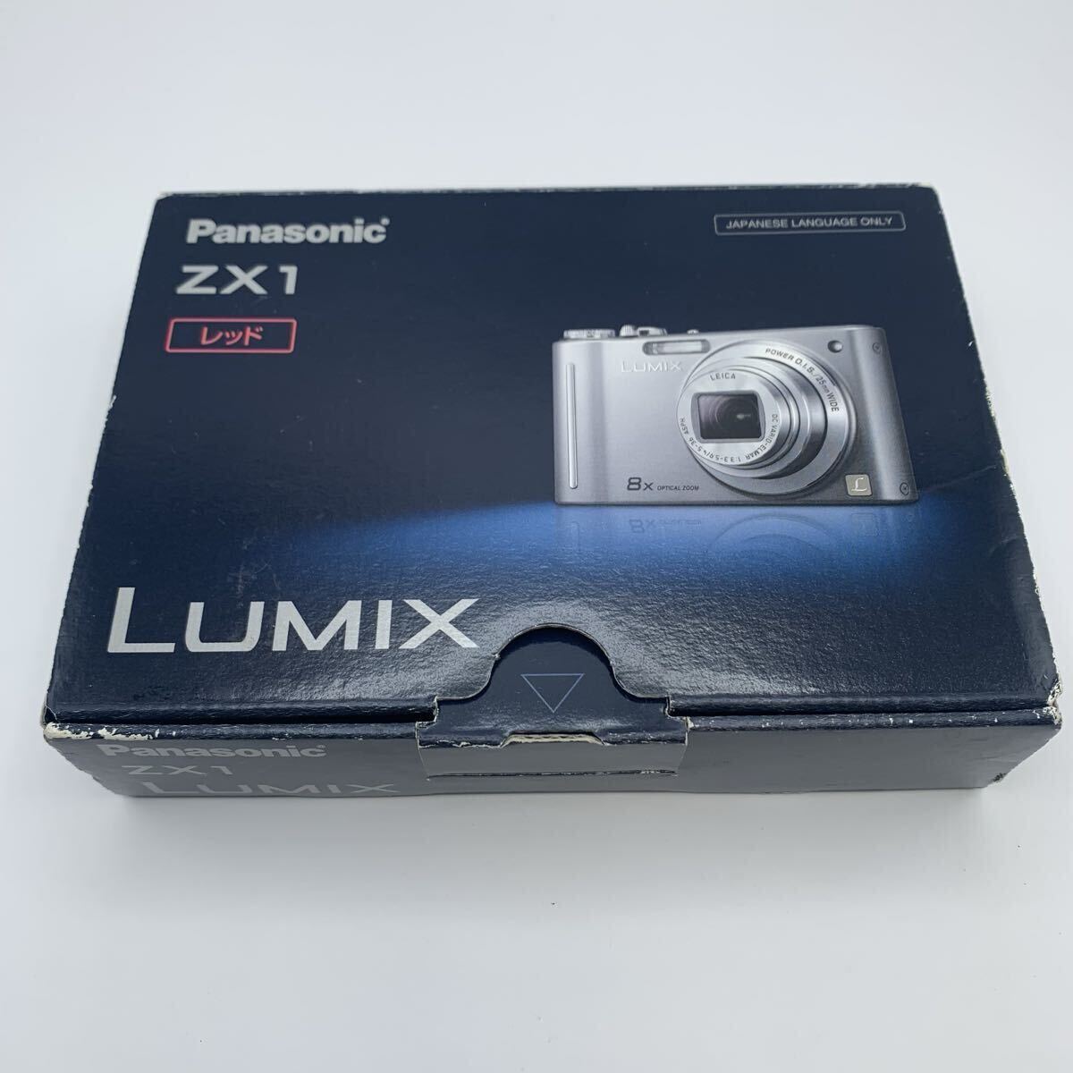 zc16 Panasonic LUMIX DMC-ZX1 レッド ライカレンズ 光学8倍ズーム デジカメ パナソニック ルミックス 取説 充電器付き 現状品 動作未確認