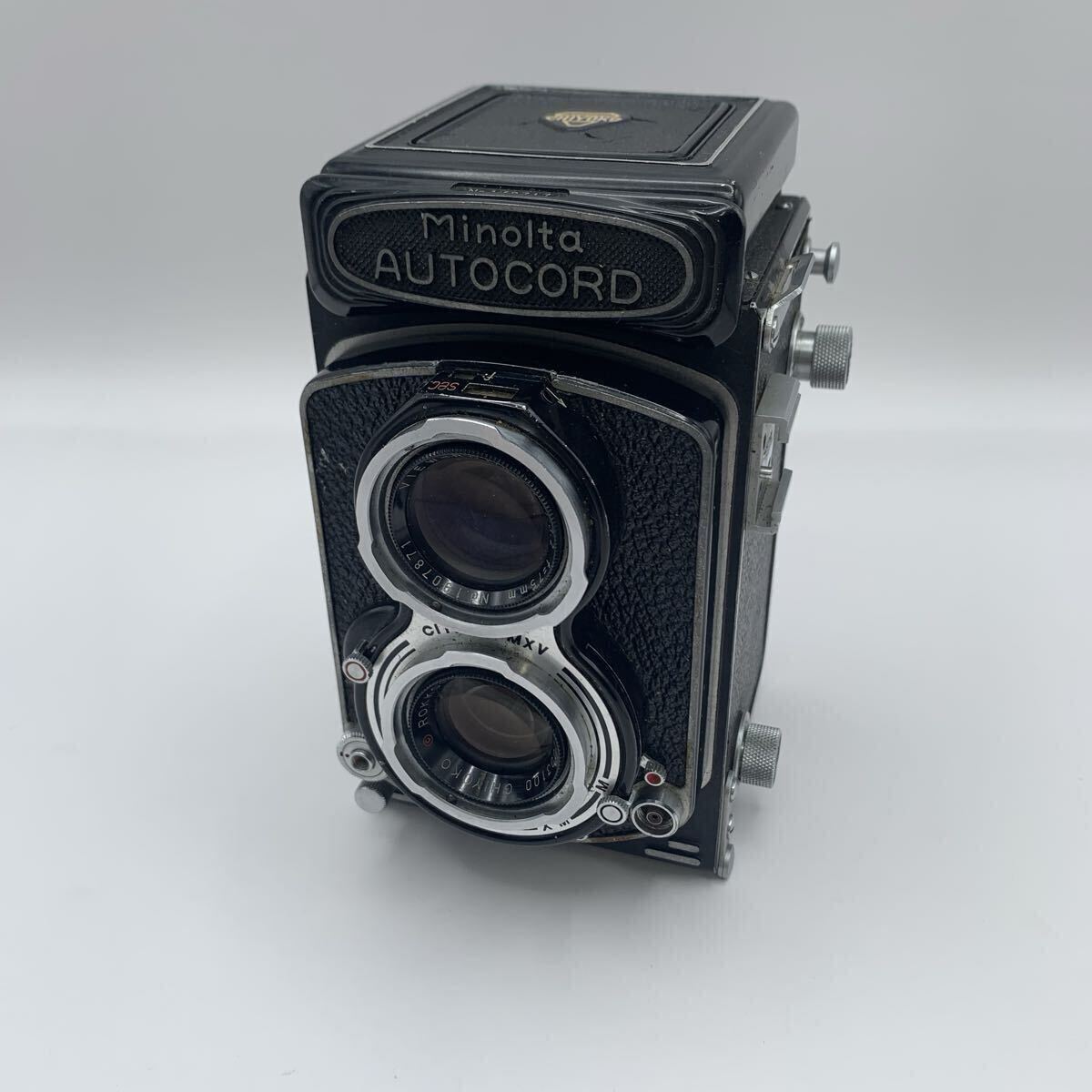 zc17 Minolta AUTOCORD CITIZEN-MXV ROKKOR 1:3.5 f=75mm ミノルタ オートコード 二眼レフ 中判フィルムカメラ レトロ 現状品 動作未確認