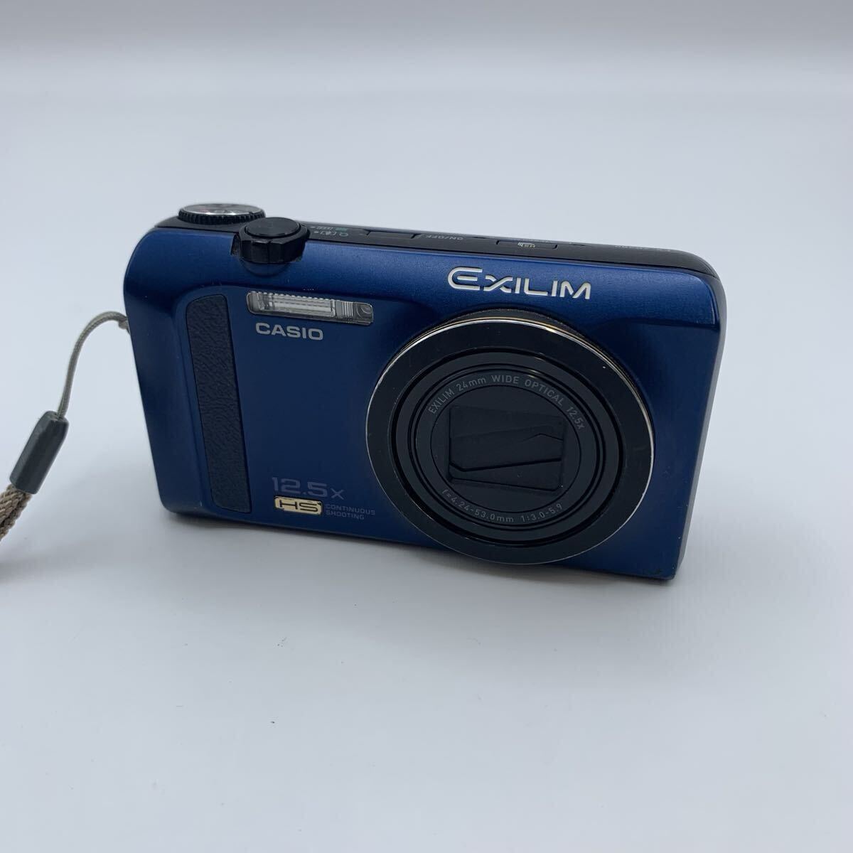 kt07 CASIO EXILIM EX-ZR200 ブルー 12.5倍ズーム 1610万画素 HS カシオ エクシリム デジカメ オールドコンデジ Y2K 動作未確認 現状品