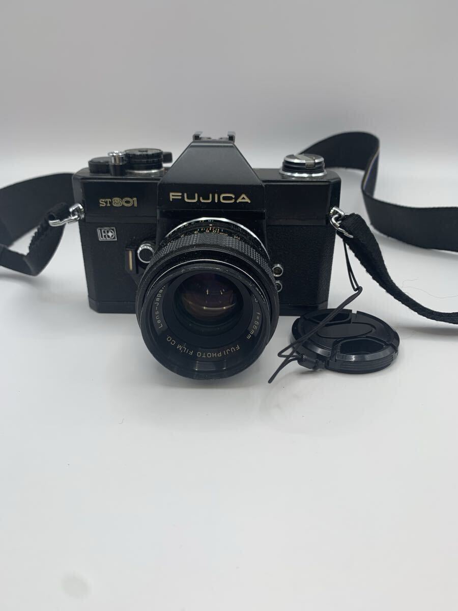 zc03 FUJICA ST801 ブラック EBC FUJINON 55mm F1.8 富士フイルム M42マウント フィルム一眼レフカメラ フジカ フジノン 現状品 動作未確認