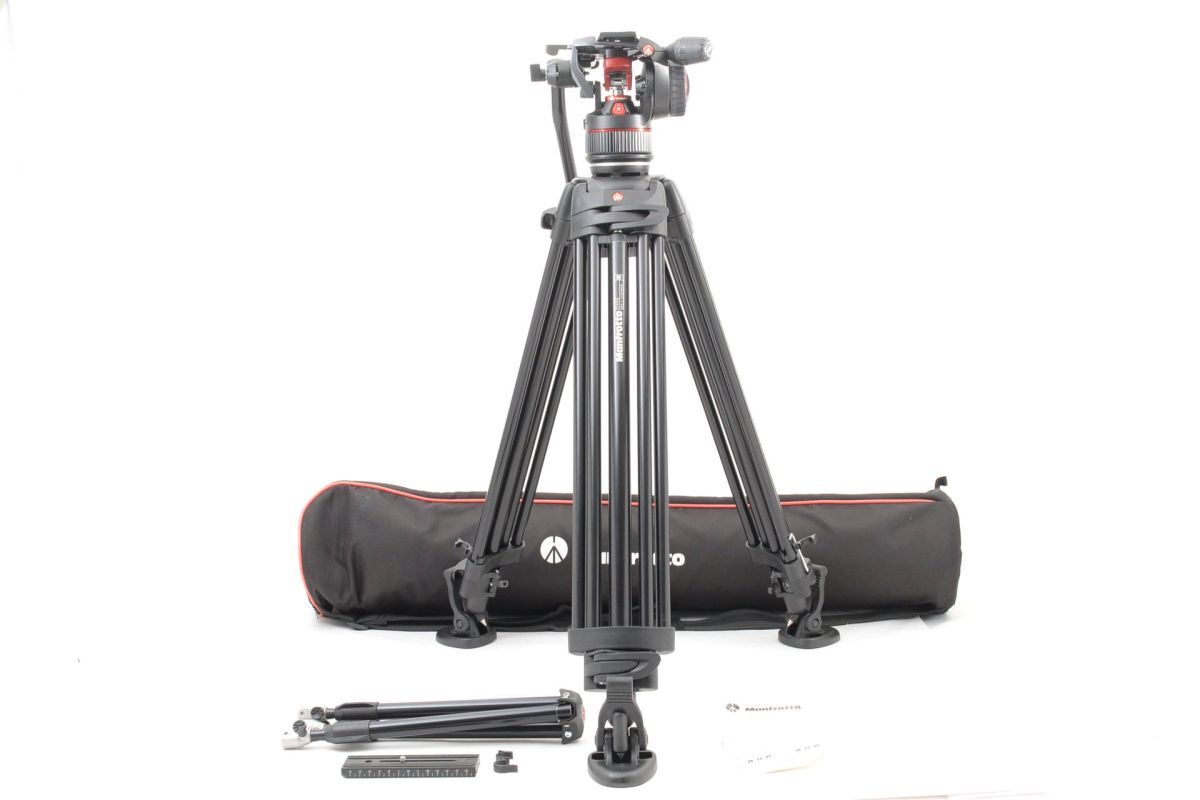 マンフロット MANFROTTO 546GB 三脚 + 504 HD 雲台セット OO4451 #165