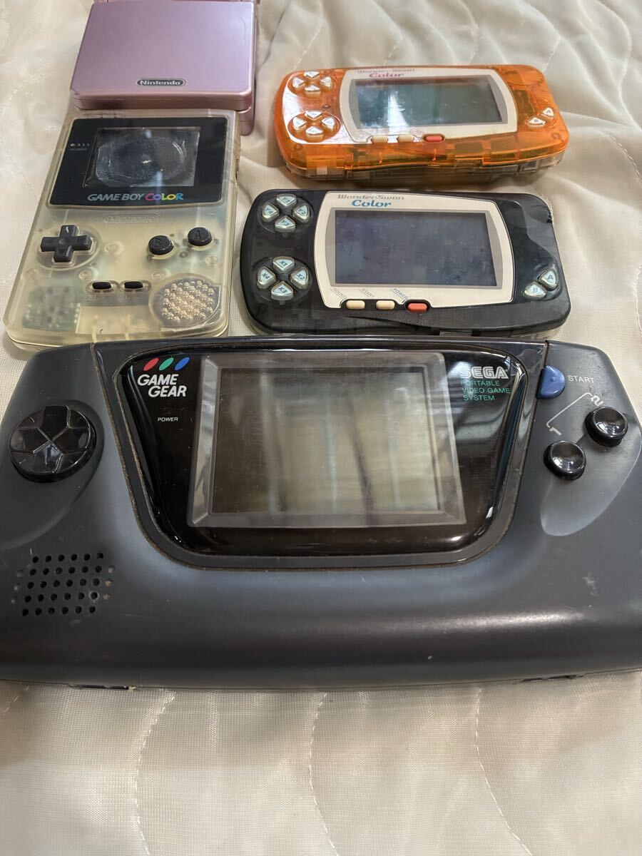 ゲームボーイカラー　ワンダースワン　 ゲームボーイアドバンスSP ゲームギア