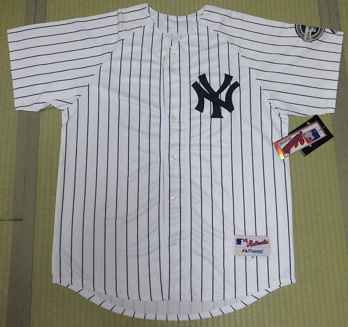 ◆MLB◆ ユニホーム 新品 タグ付き Derek Jeter デレク・ジーター #2 ヤンキース サイズ/48 ホーム・ジャージー 殿堂入り 永久欠番