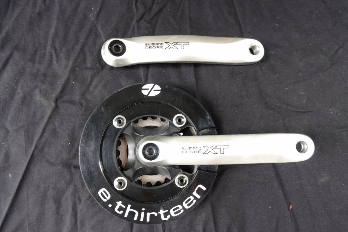 ★　SHIMANO　DEORE　XT　クランク　FCL-M751　175ミリ　36-22T　e.thirteenバッシュガード付き　シマノ　デオーレXT★