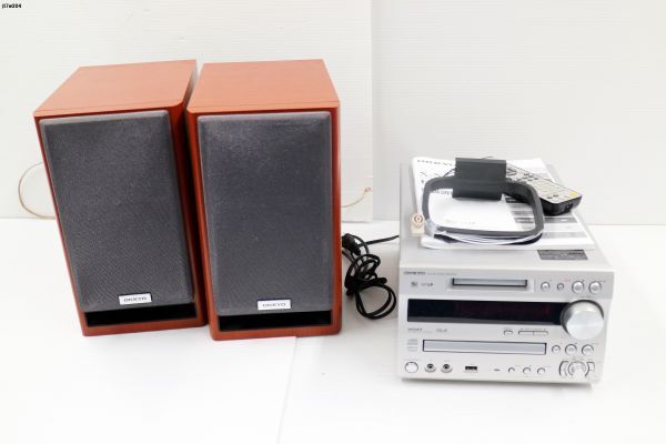 JT7w204 機器 ONKYO CD/MD TUNER AMPLIFIER FR-N7NX/スピーカー D-N7NX 通電○ その他動作未確認 140サイズ