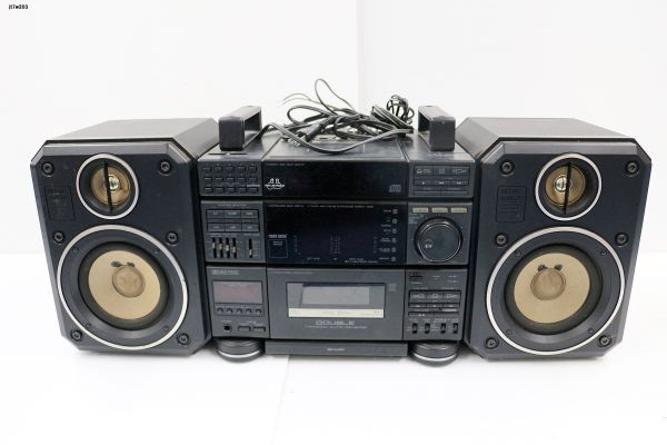 JT7w203 機器 SHARP コンパクトディスクステレオ CD-X20-BK 通電○ 動作X 140サイズ