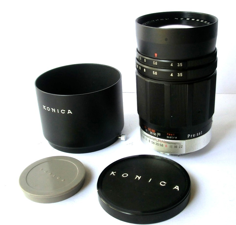 ★ コニカ Komishiroku HEXANON 135mm F3.5 （良品）