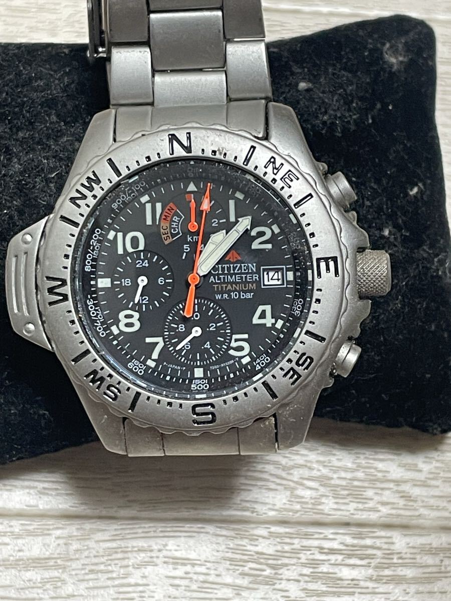 腕時計 CITIZEN ALTIMETER