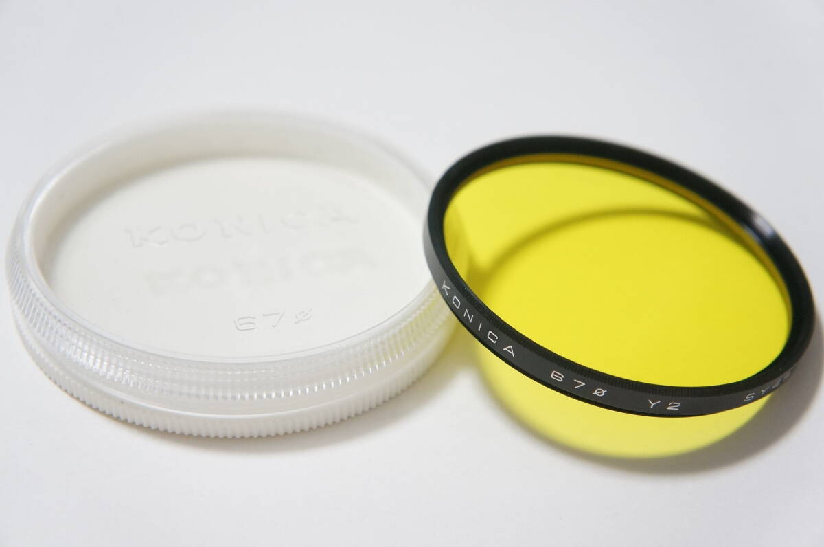 ★美品★[67mm] KONICA Y2 SY48.2C カラーフィルター プラケース付