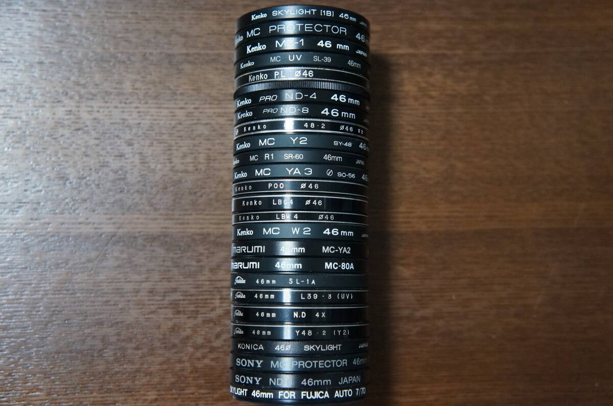 ◆説明必読◆【380円/枚】[46mm] Kenko marumi Toshiba等 PROTECTOR ND カラー等 中古実用フィルター