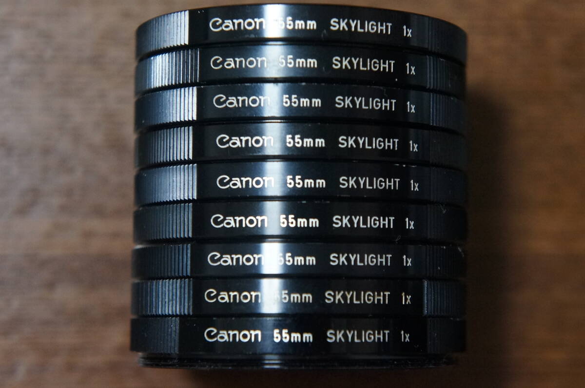 ◆説明必読◆【280円/枚】[55mm] Canon SKYLIGHT 1x 保護フィルター FD New FDレンズに