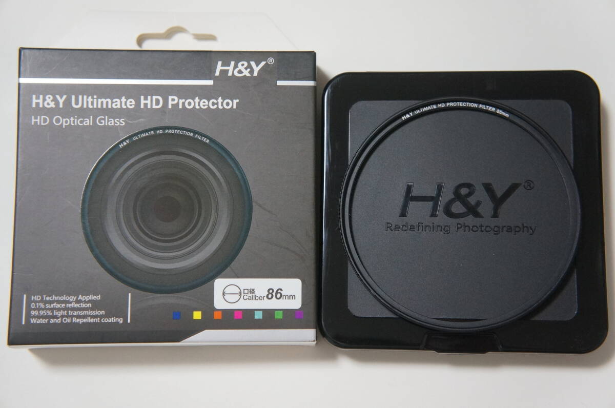 ★美品★[86mm] H&Y Ultimate HD Protector 高級薄枠保護フィルター 箱付