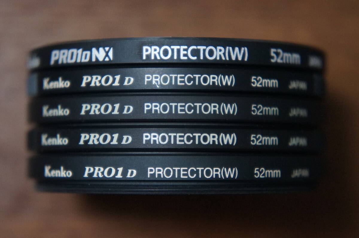 ◆説明必読◆【580円/枚】[52mm] Kenko PRO1D(NX) PROTECTOR(W) 保護フィルター