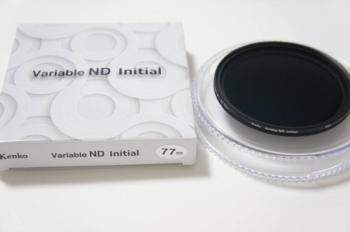 ★美品★[77mm] Kenko Variable ND Initial ND3-450 バリアブルND 可変式減光フィルター 箱付